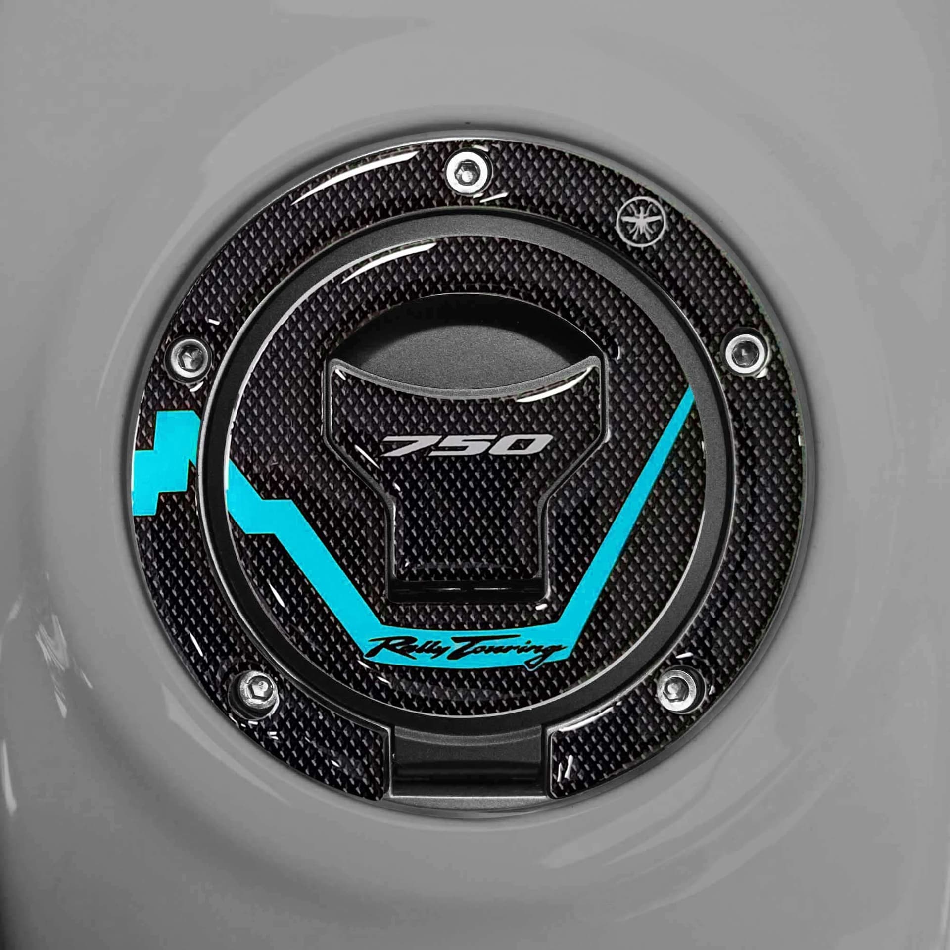 Adesivo gel 3D Tappo serbatoio moto compatibile con Honda Transalp 2026 - 11