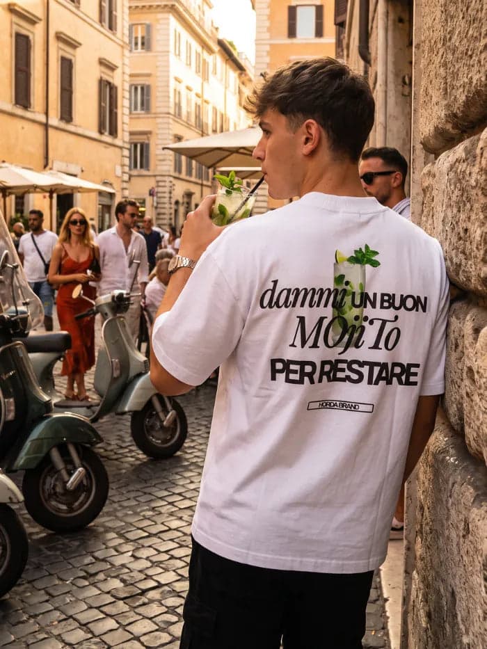 T-Shirt Mojito Edizione Limitata 20 Pezzi | Boxy Fit 200g Cotone Premium – Horda - 4