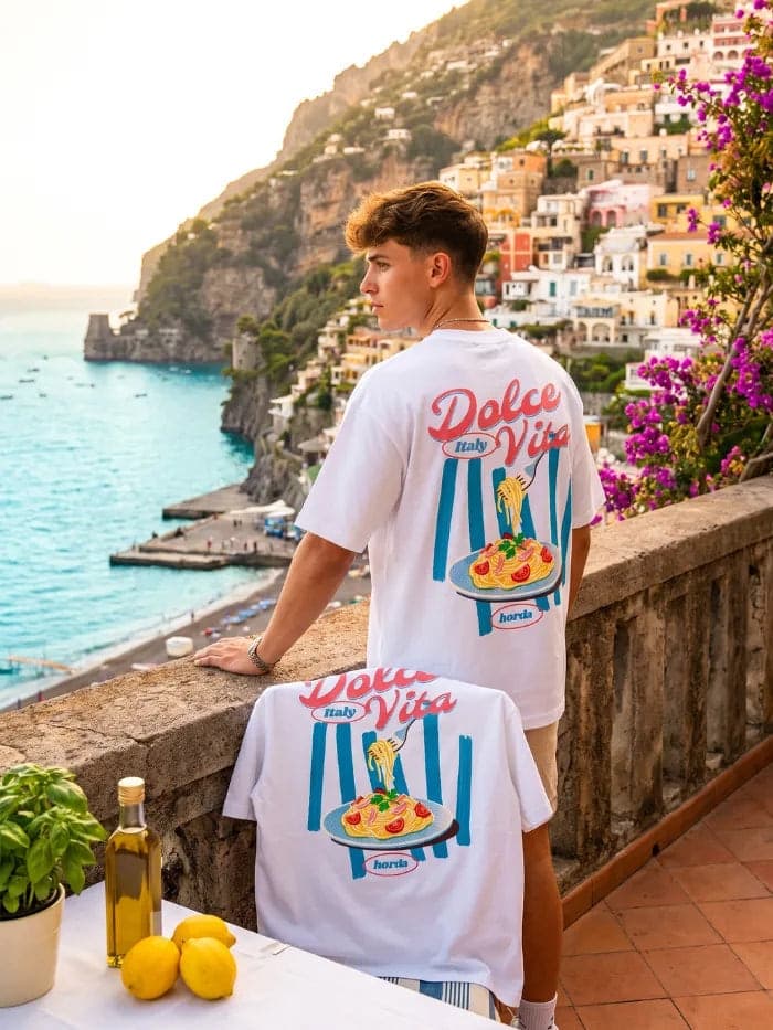 T-shirt Dolce Vita Horda | Boxy Fit 200g Made in Italy - 4