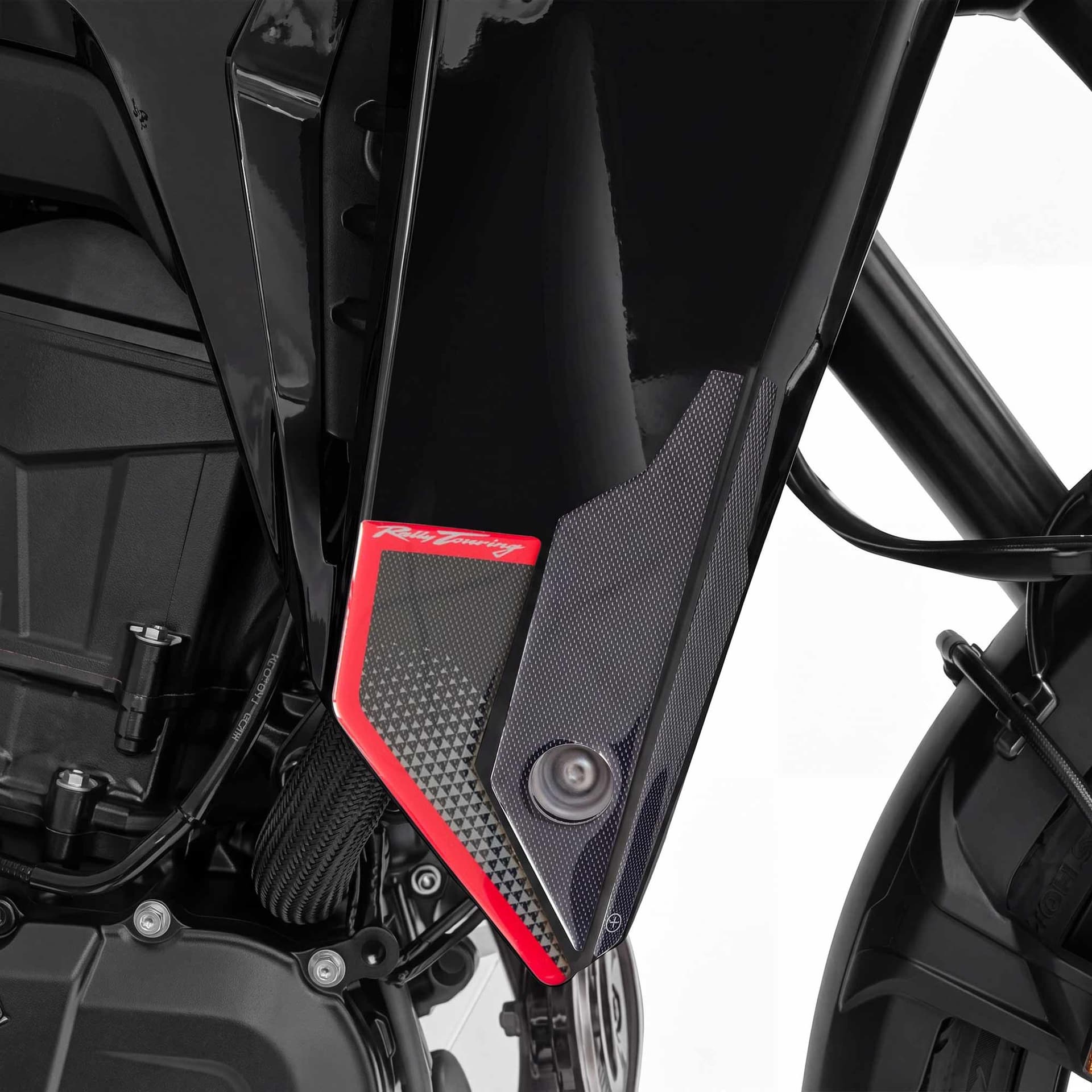 Adesivi 3D Protezioni Deflettori moto compatibile con Honda Transalp 2026 - 12
