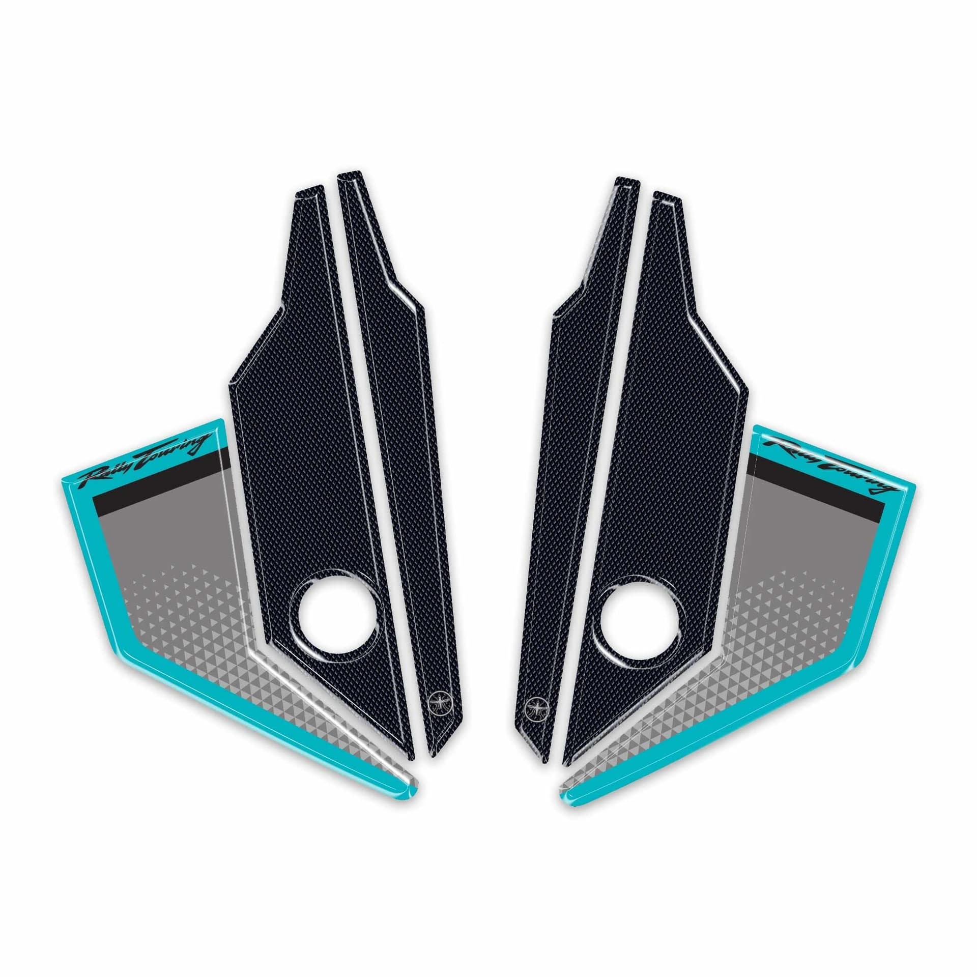 Adesivi 3D Protezioni Deflettori moto compatibile con Honda Transalp 2026 - 2