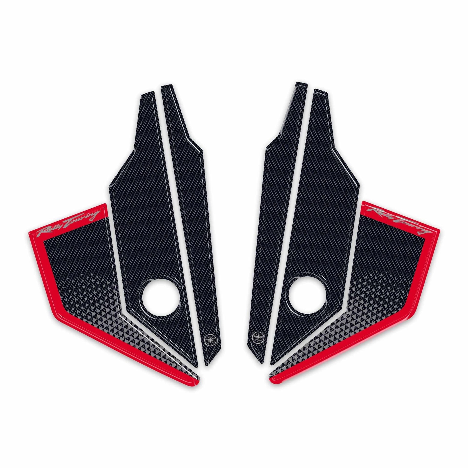 Adesivi 3D Protezioni Deflettori moto compatibile con Honda Transalp 2026 - 7