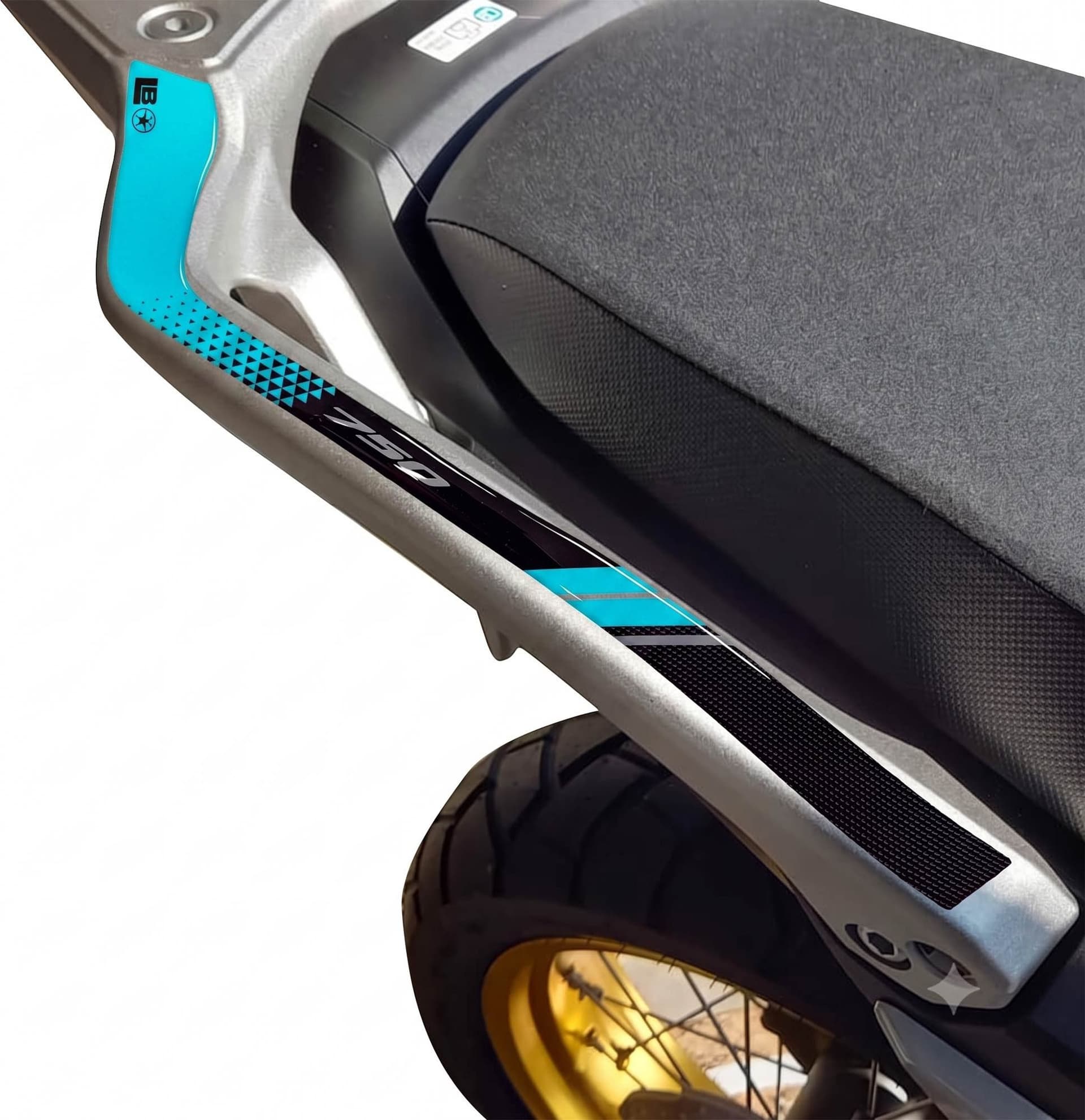 Adesivi 3D Protezioni Maniglie moto compatibile con Honda Transalp 2026 - 11