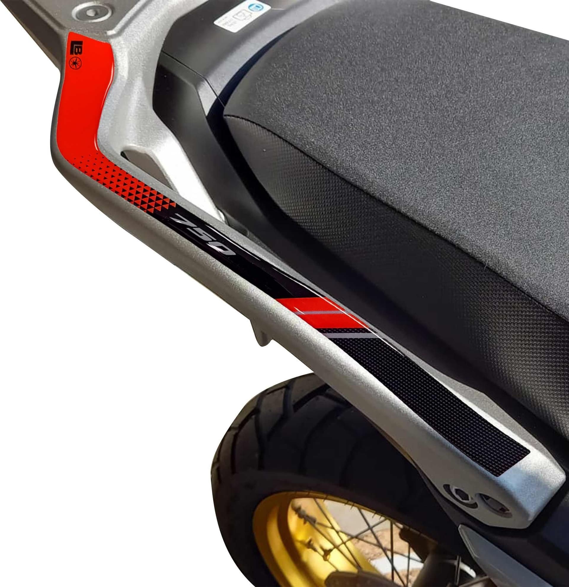 Adesivi 3D Protezioni Maniglie moto compatibile con Honda Transalp 2026 - 6