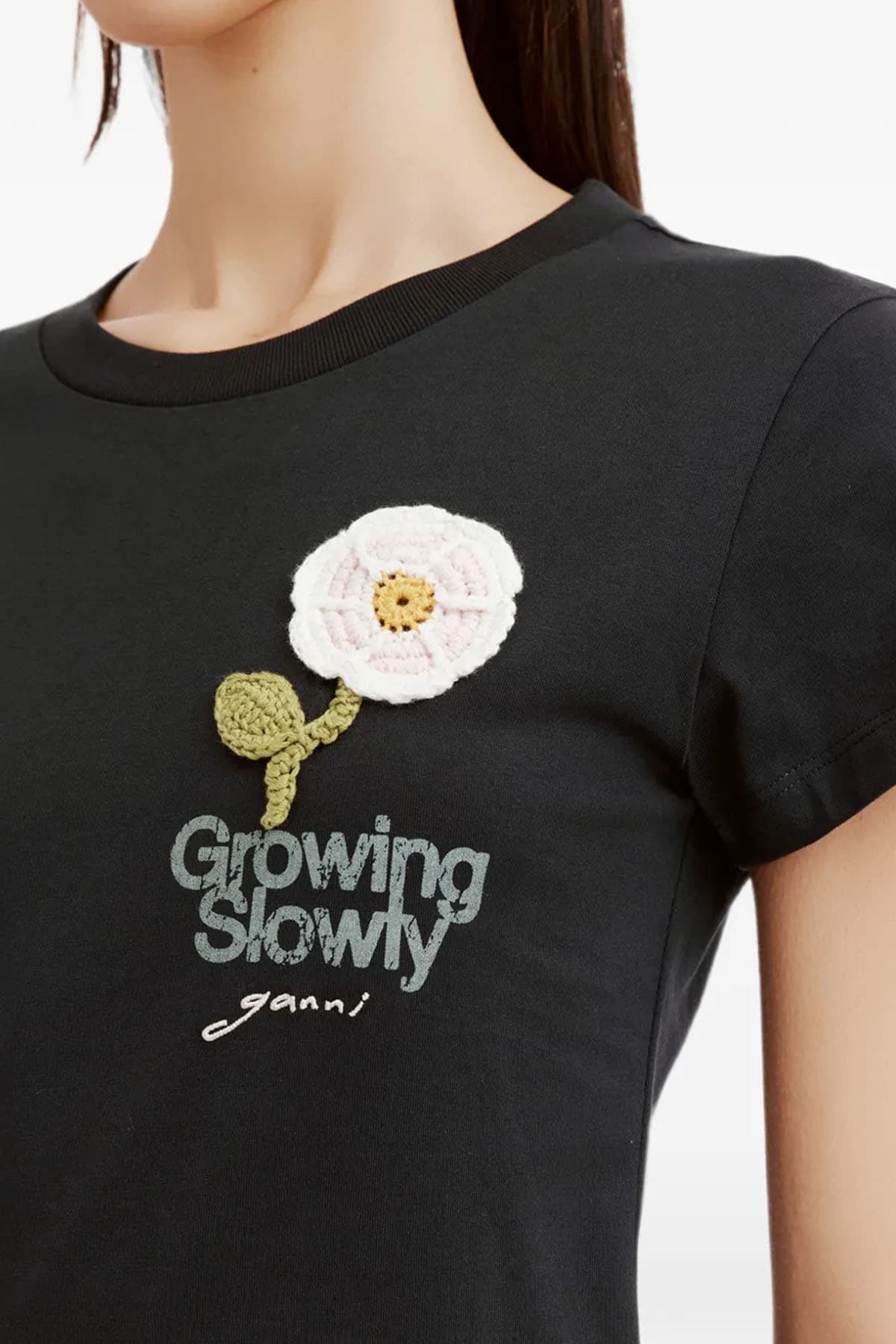 GANNI  T-shirt e Polo Black - 4