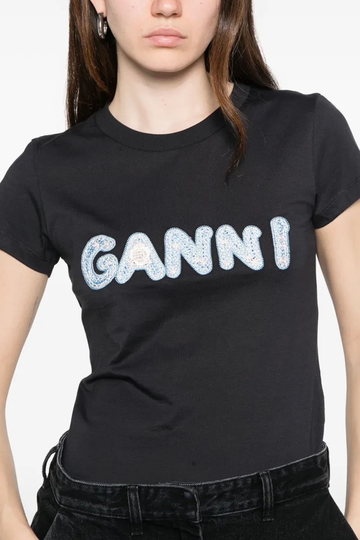 GANNI  T-shirt e Polo Grey - 5