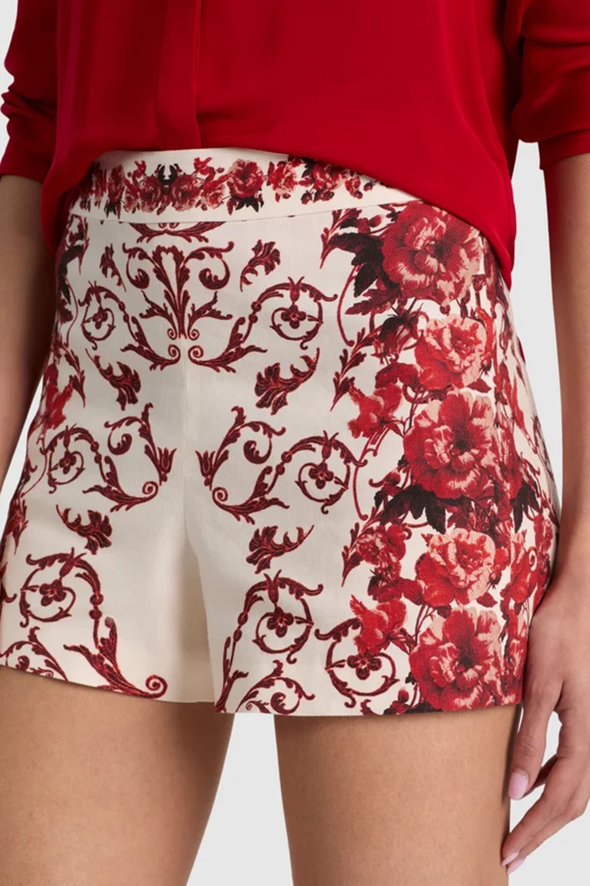 Alice + Olivia  Pantaloncini White/red - 6