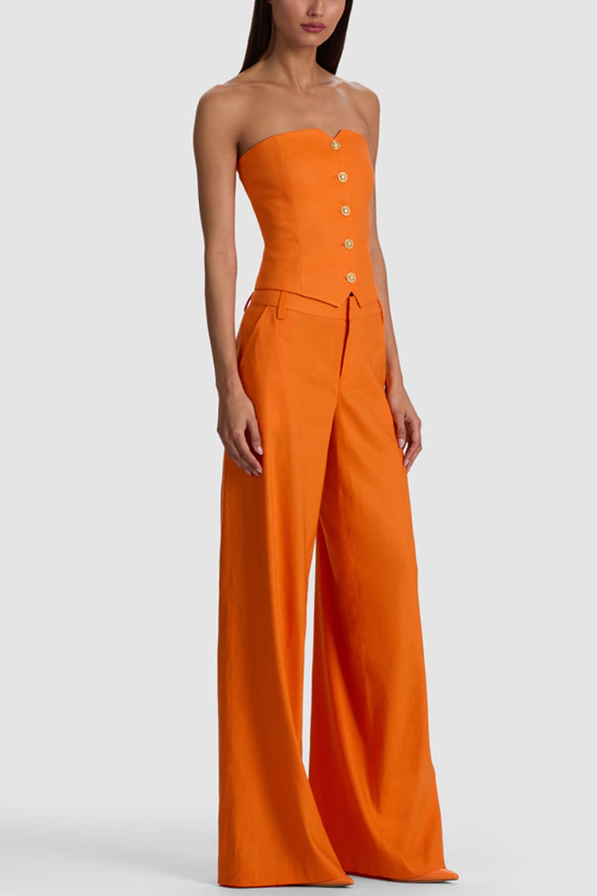 Alice + Olivia  Top Orange - 4