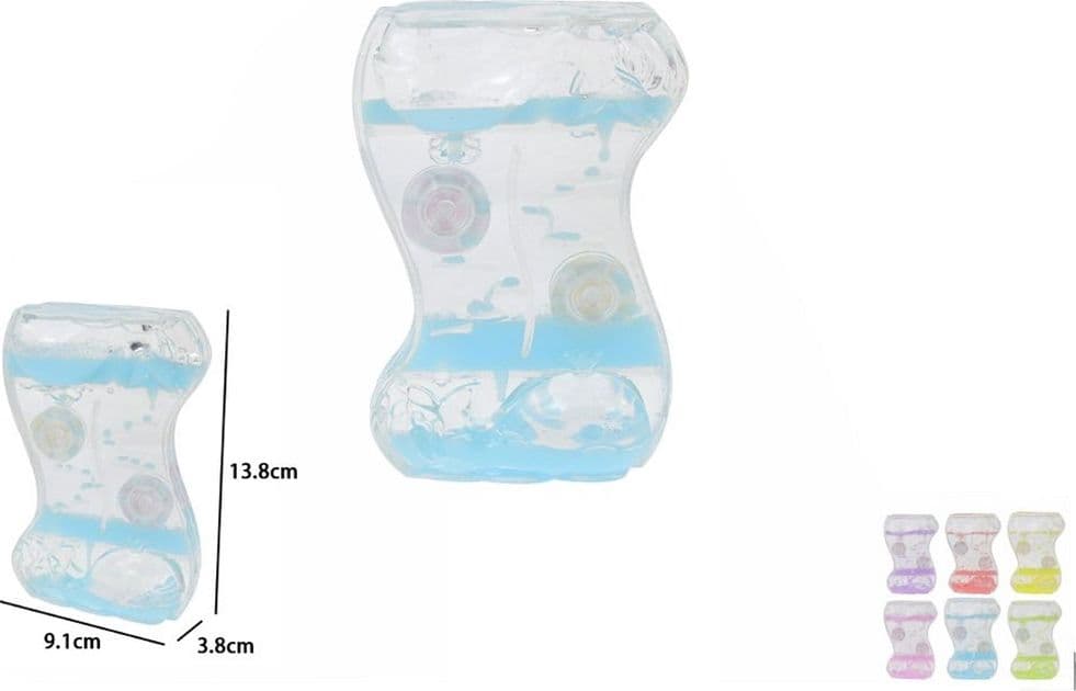 DECORAZIONE GOCCIA CON STATUETTA DELFINI DOPPIA GIRANDOLA TRASPARENTE ORNAMENTI REGALO 73793 - 2