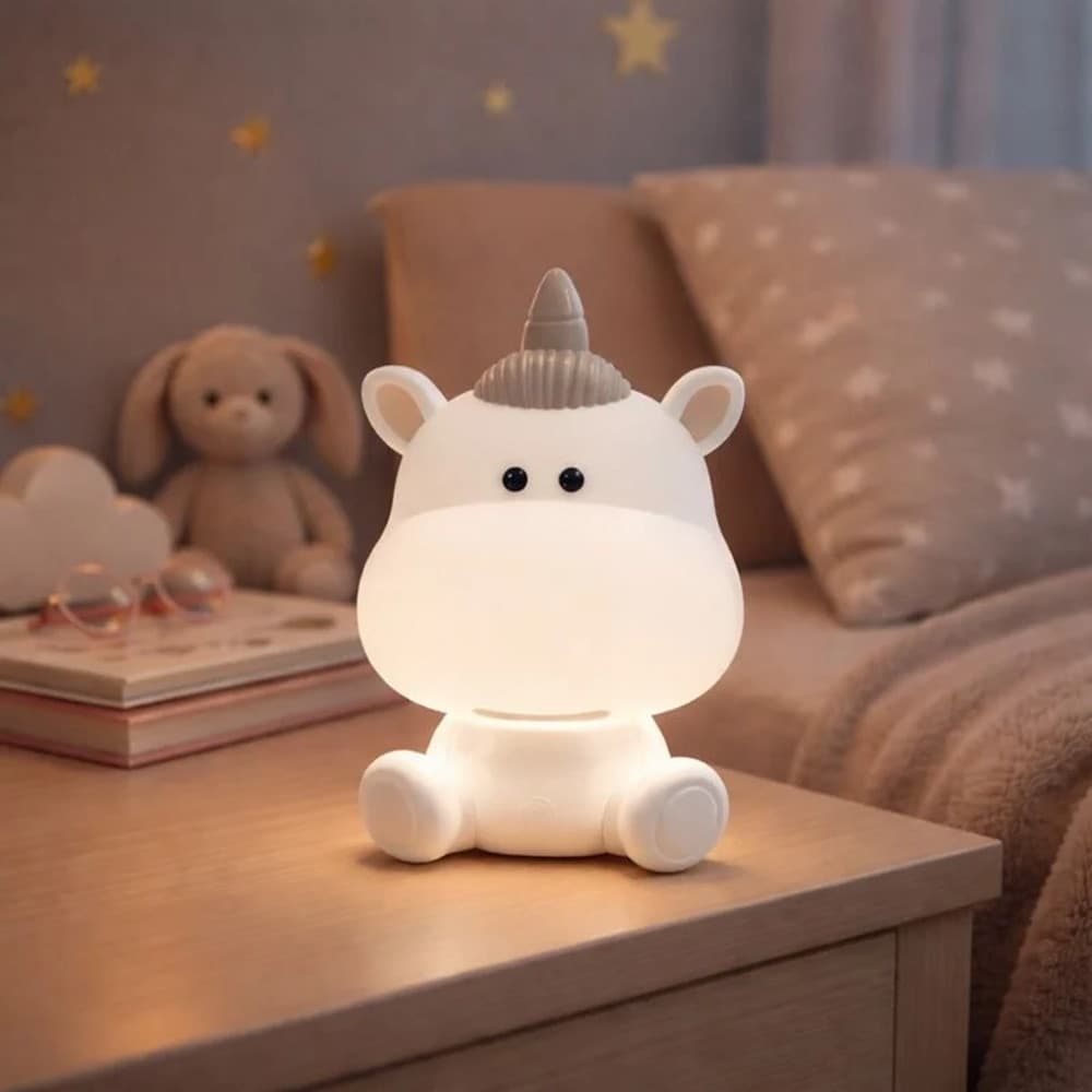 LAMPADA LED LUCE NOTTURNA UNICORNO RICARICABILE USB 8 MODALITÀ D'ILLUMINAZIONE 685358 - 5