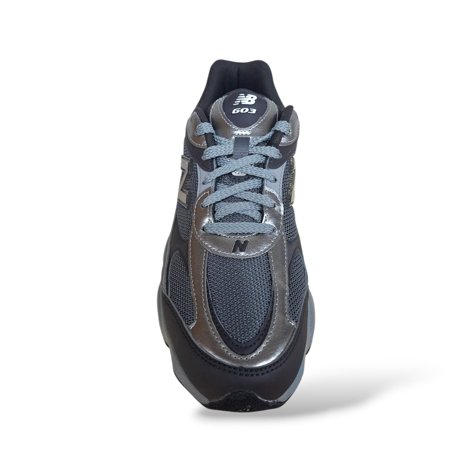 New Balance 630 Sneakers Uomo Nero Grigio | Taglia 41,5-45 | Pelle Tessuto Lacci | Scarpetteria Gica - 4