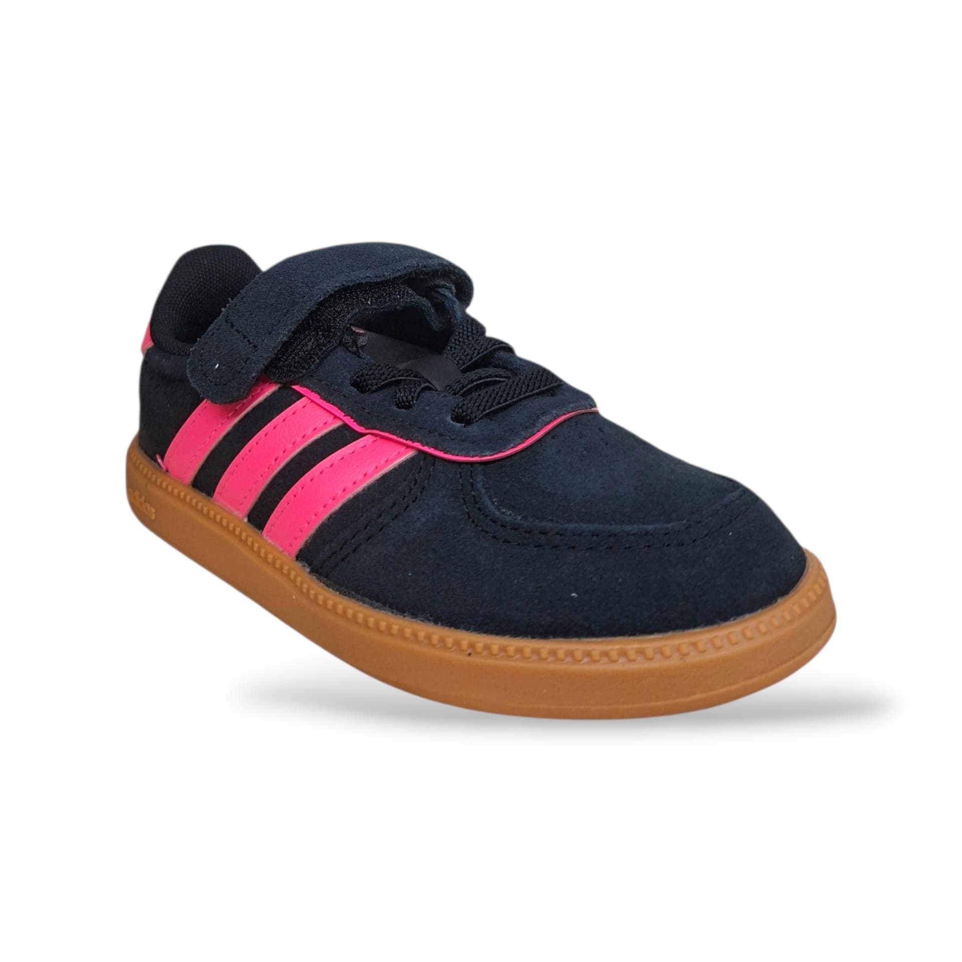Adidas Breaknet Sleek Sneakers Bambine Nero Fuxja | Taglia 28-35 | Suede Velcro | Scarpetteria Gica - 2