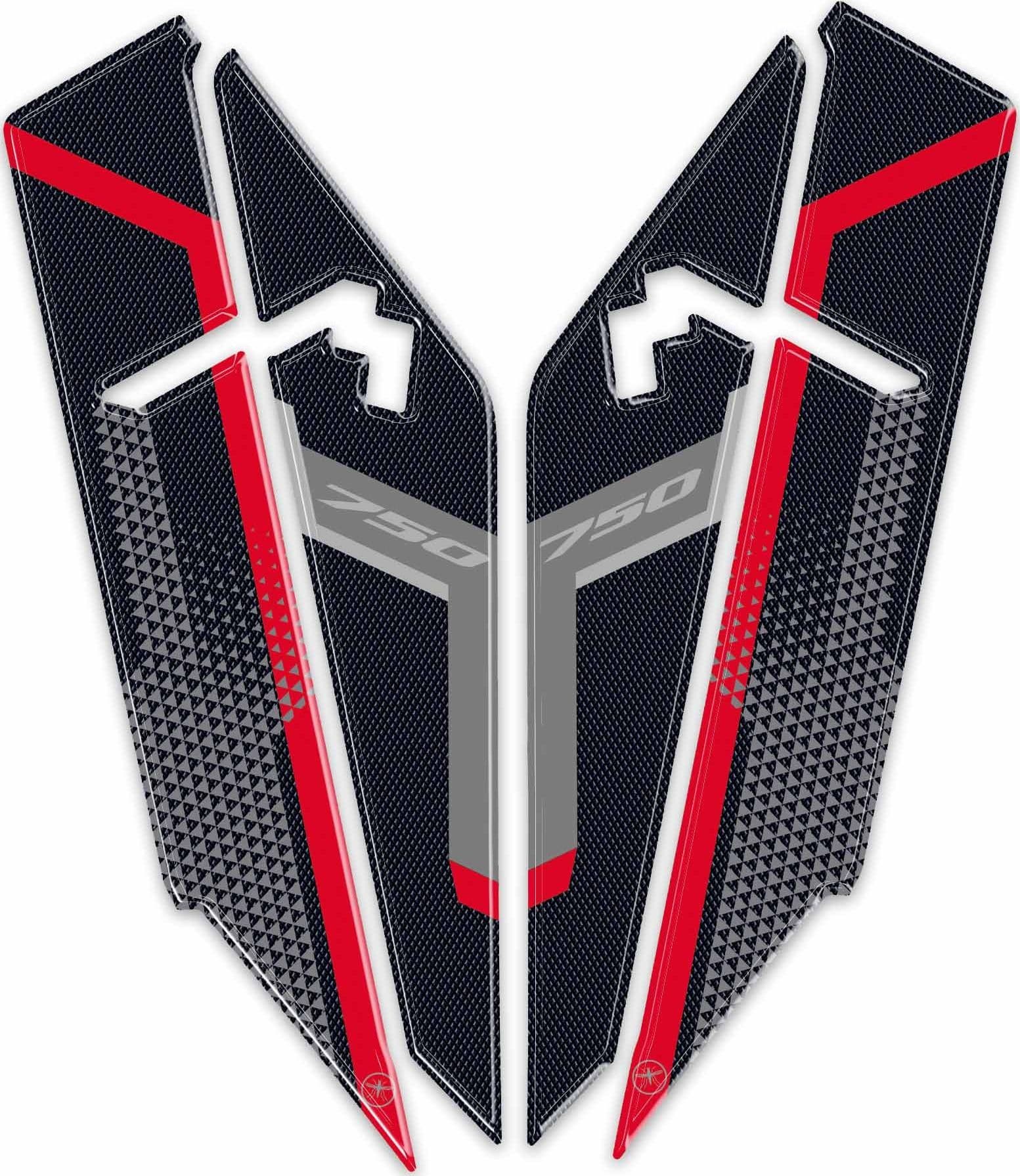 Adesivi 3D Parasteli Parafango moto compatibile con Honda Transalp 2026 - 8