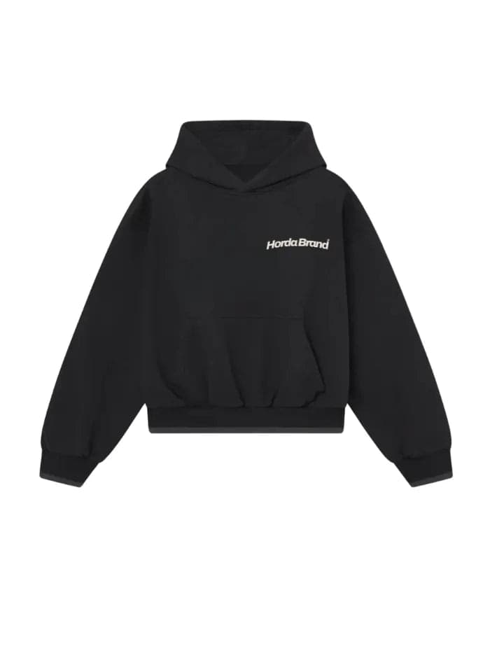 Felpa Oversize Nera 330g No Fear Boxy Fit Made in Italy | Horda - 3