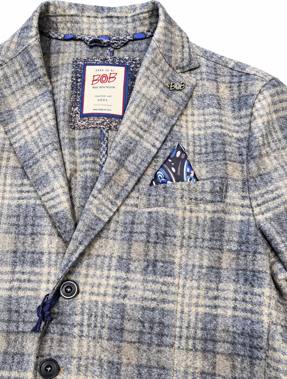 Bob Giacca uomo Monopetto tessuto fantasia A27MARDEN481T481 - 6