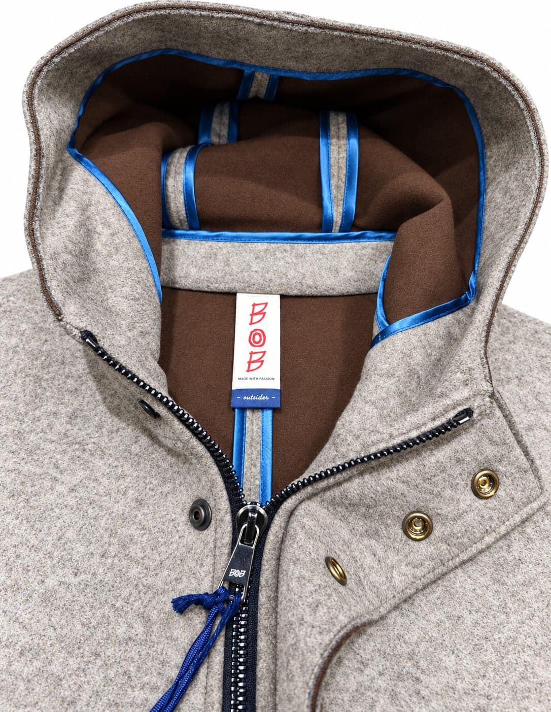 Bob Giubbotto uomo con zip e cappuccio A27WICK444T444 - 3