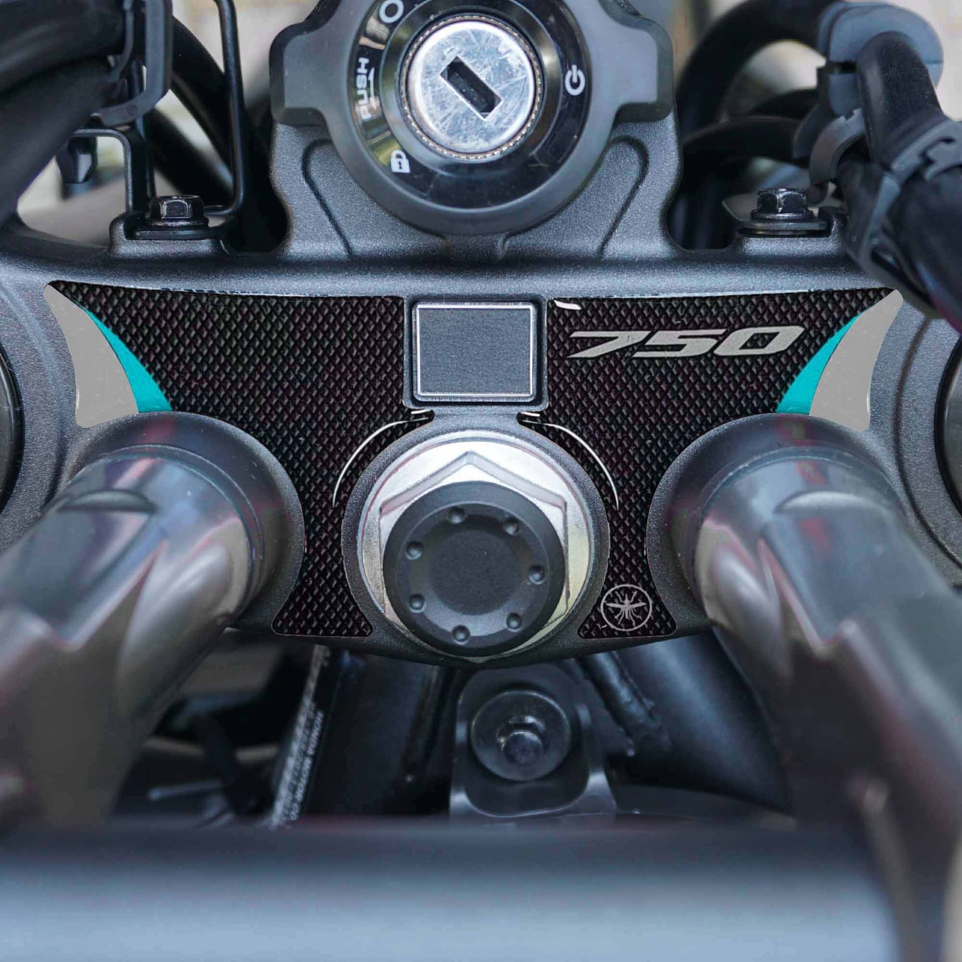 Adesivo resin 3D Piastra sterzo moto compatibile con Honda Transalp 2026 - 11