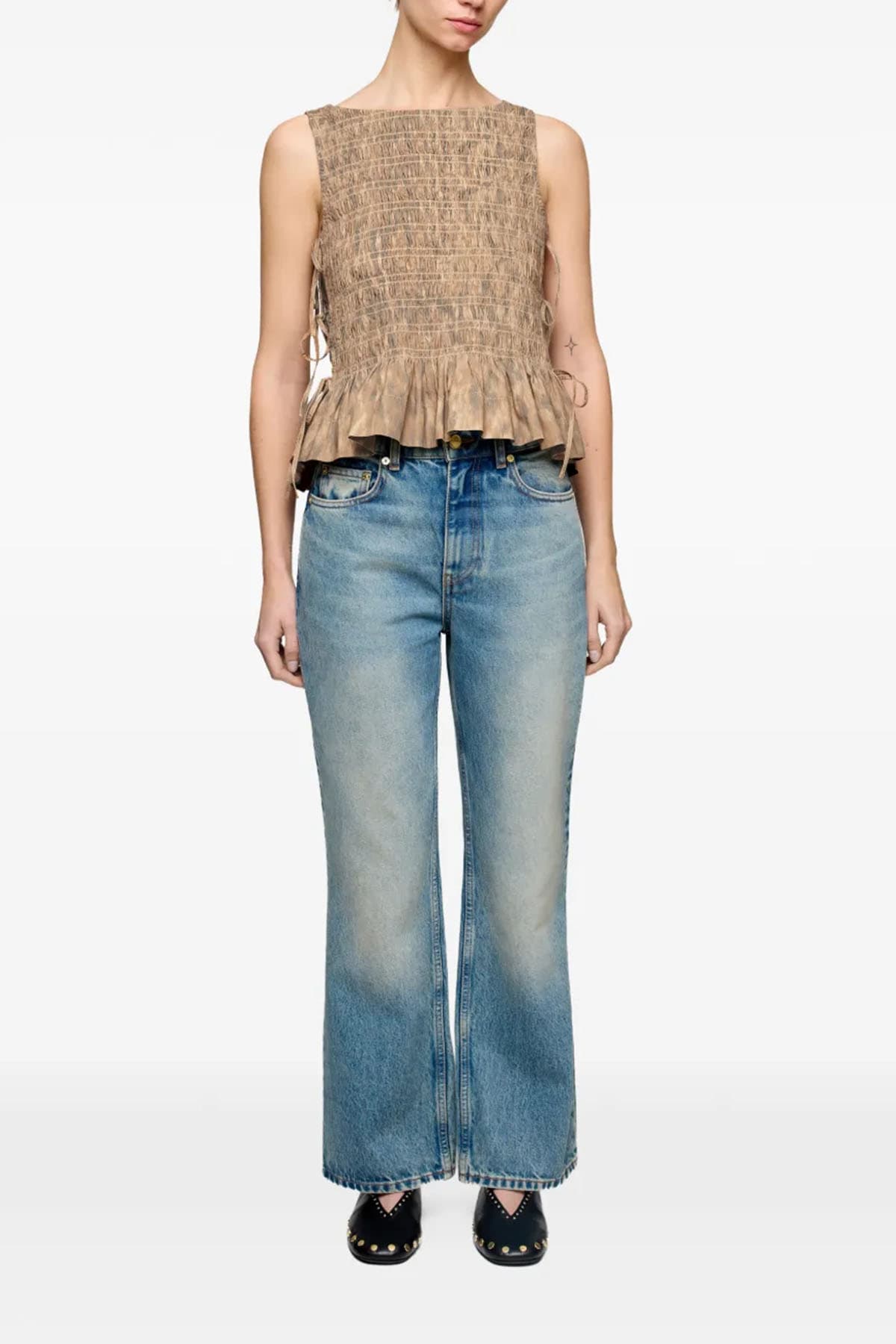 GANNI  Top Beige - 2