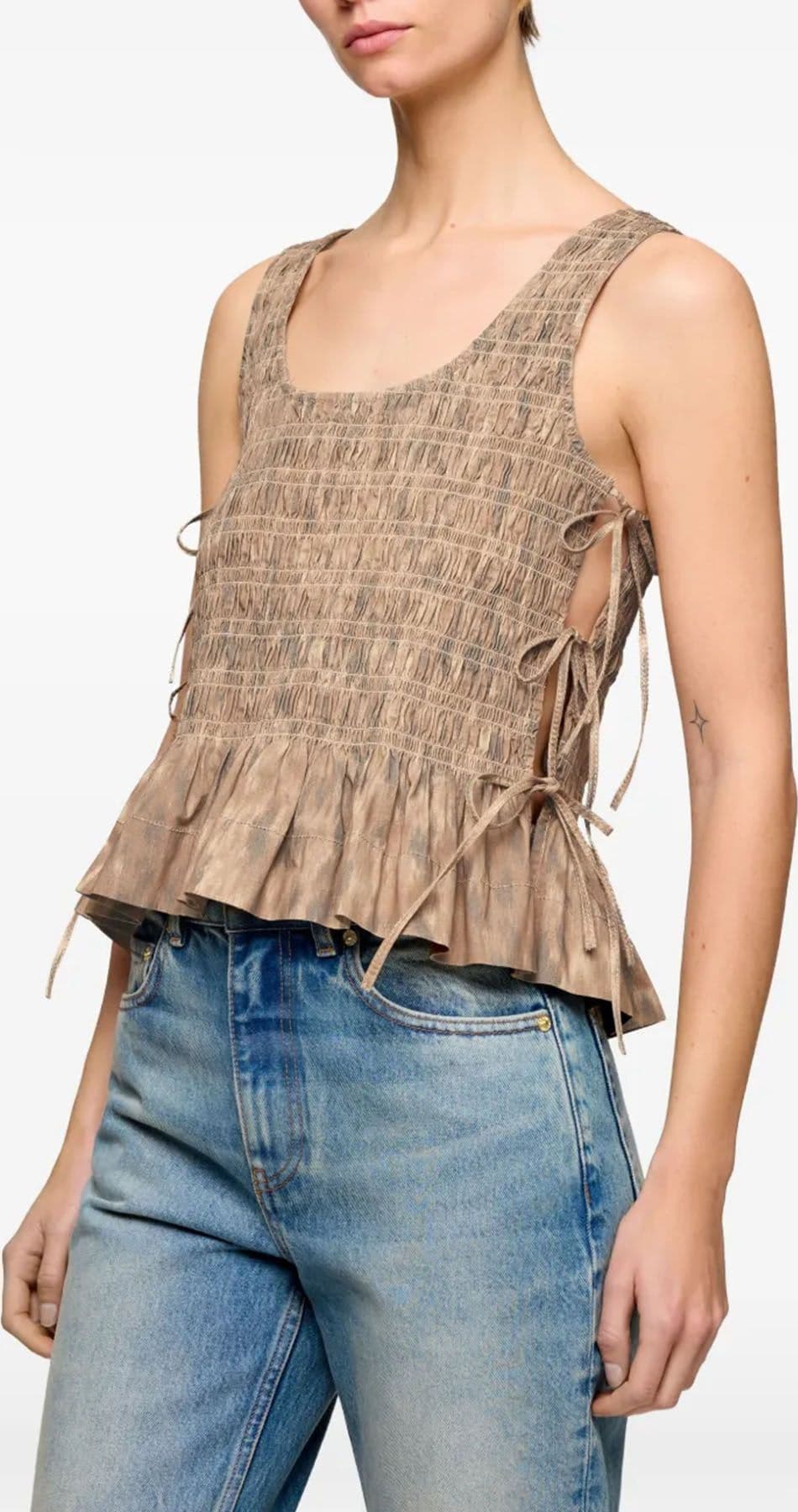 GANNI  Top Beige - 3