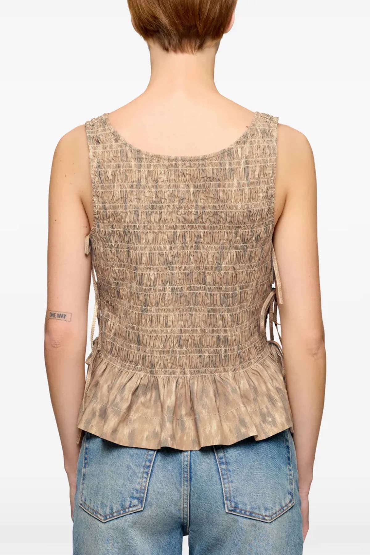 GANNI  Top Beige - 4