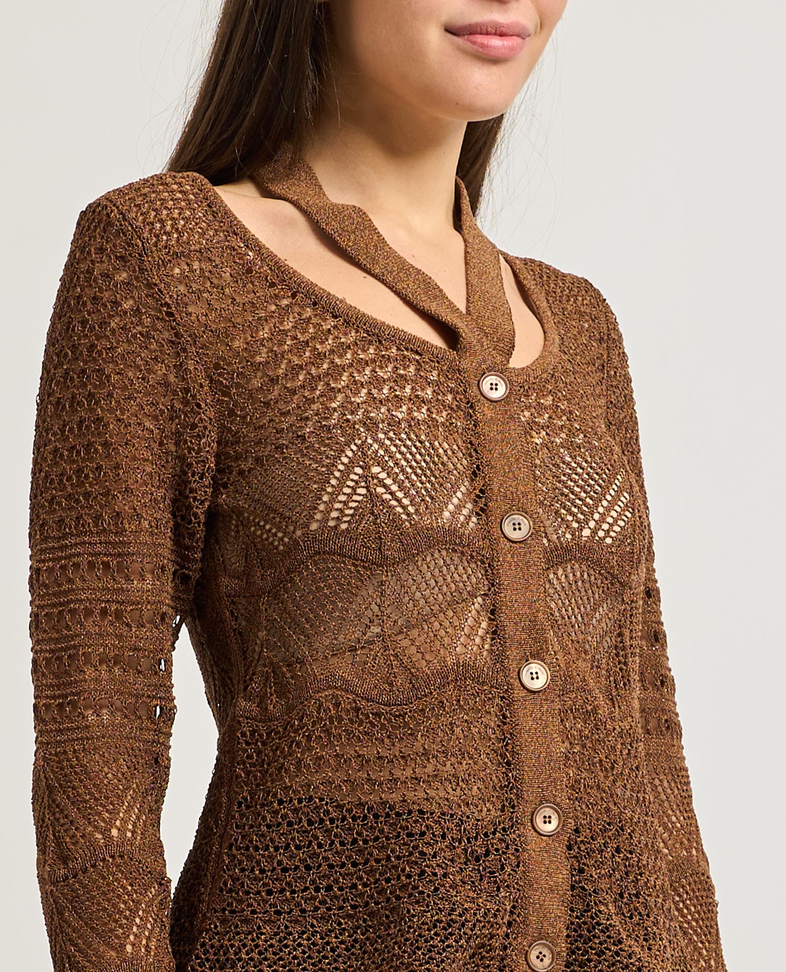 Manila Grace  Maglie Marrone - 2