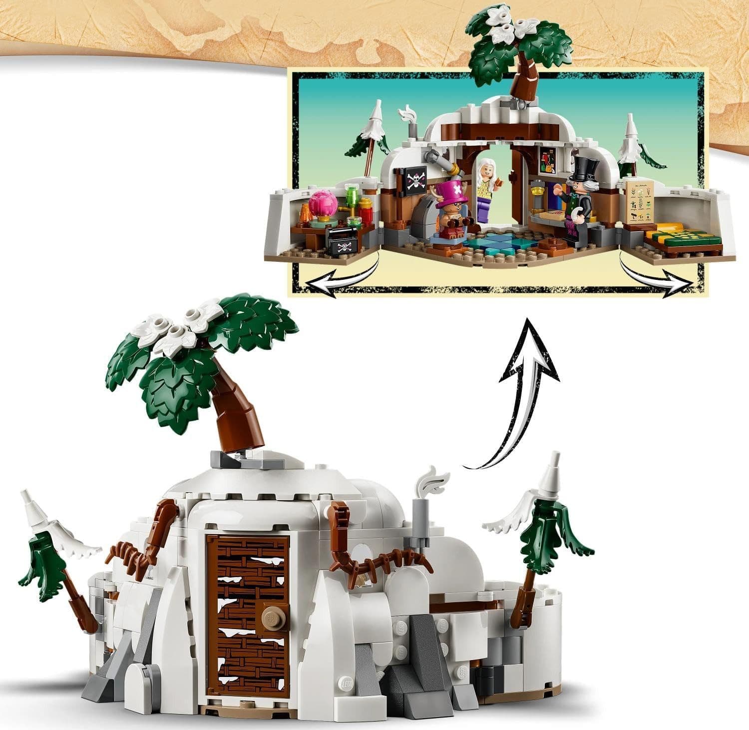 Lego One Piece - Il Nascondiglio del Dottor Hillk 75641 - 3