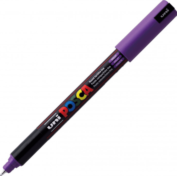 Posca - Pennarelli Punta extra fine 0,7 mm PC - 1MR - 2
