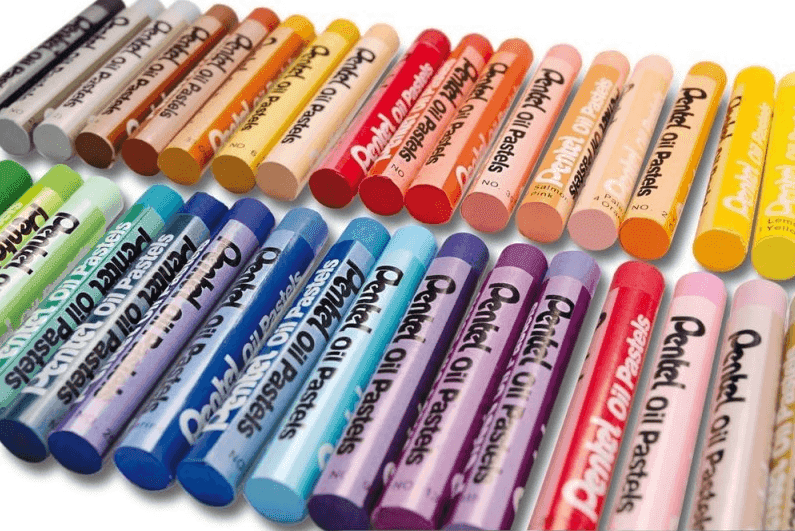 Pentel - Pastelli ad olio 50 stick colori assortiti - 2