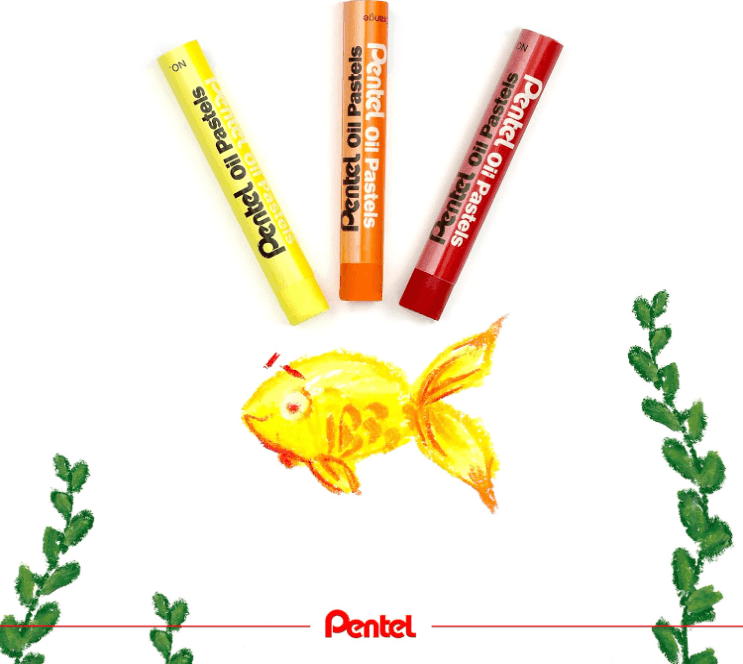 Pentel - Pastelli ad olio 50 stick colori assortiti - 6