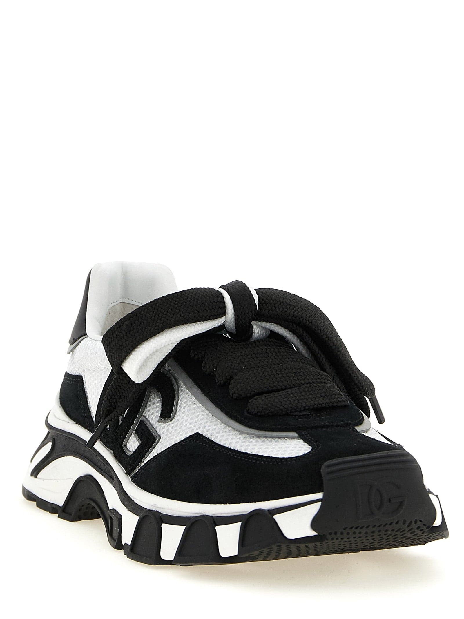 Dolce & Gabbana Bicolor Polyester Athletic Sneakers - 2