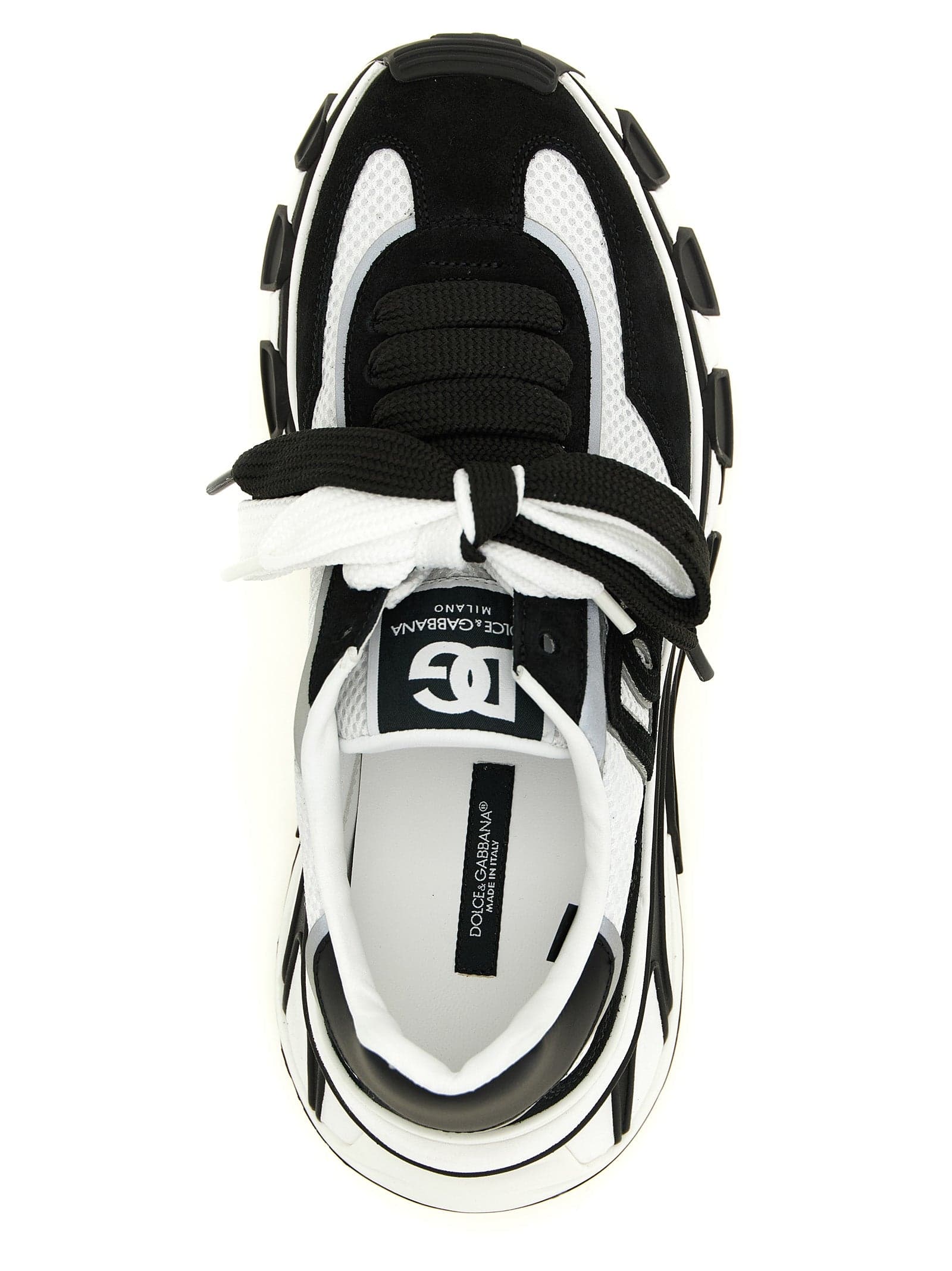 Dolce & Gabbana Bicolor Polyester Athletic Sneakers - 4