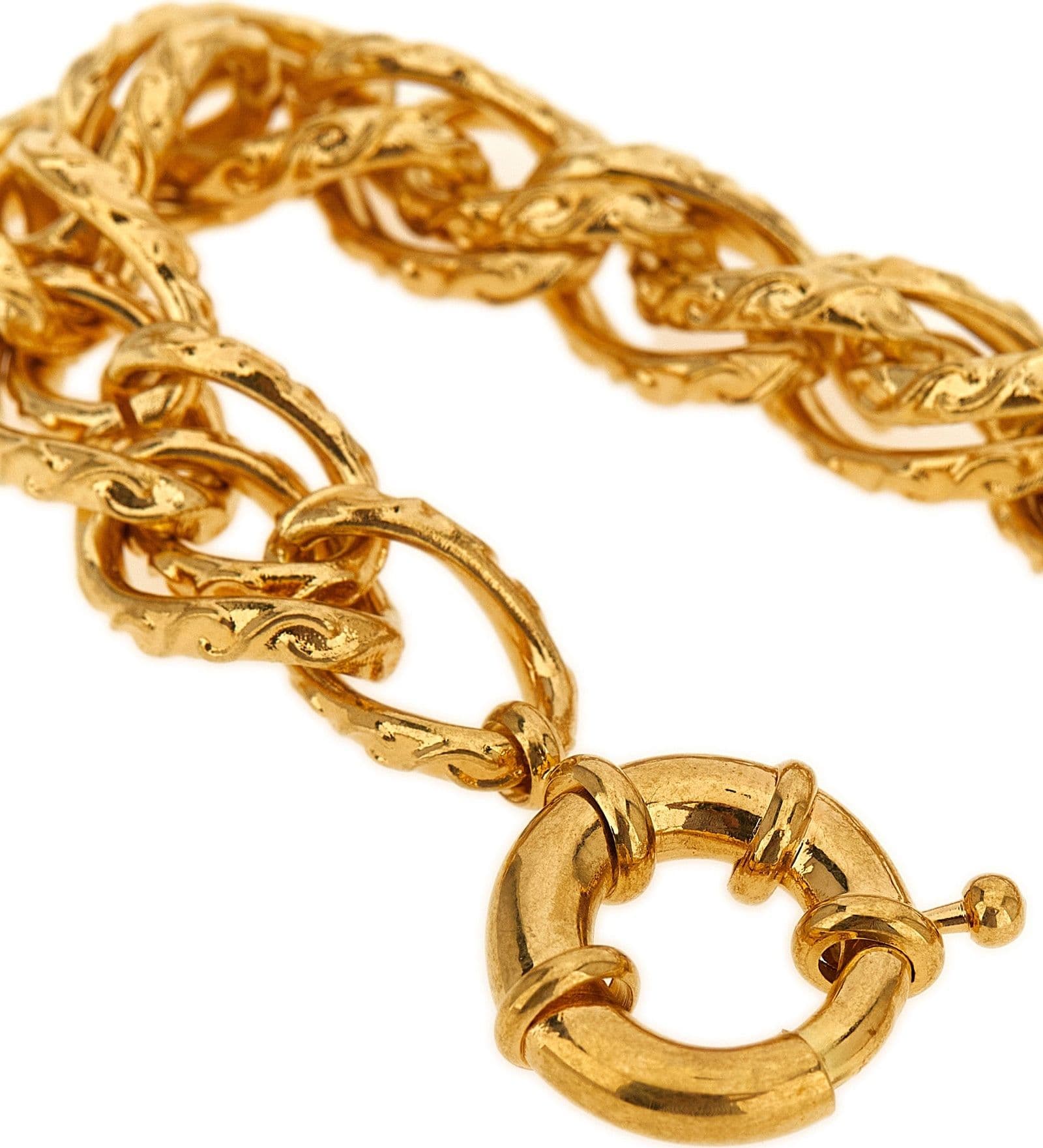 Saint Laurent Gold Brass Bracelet - 3