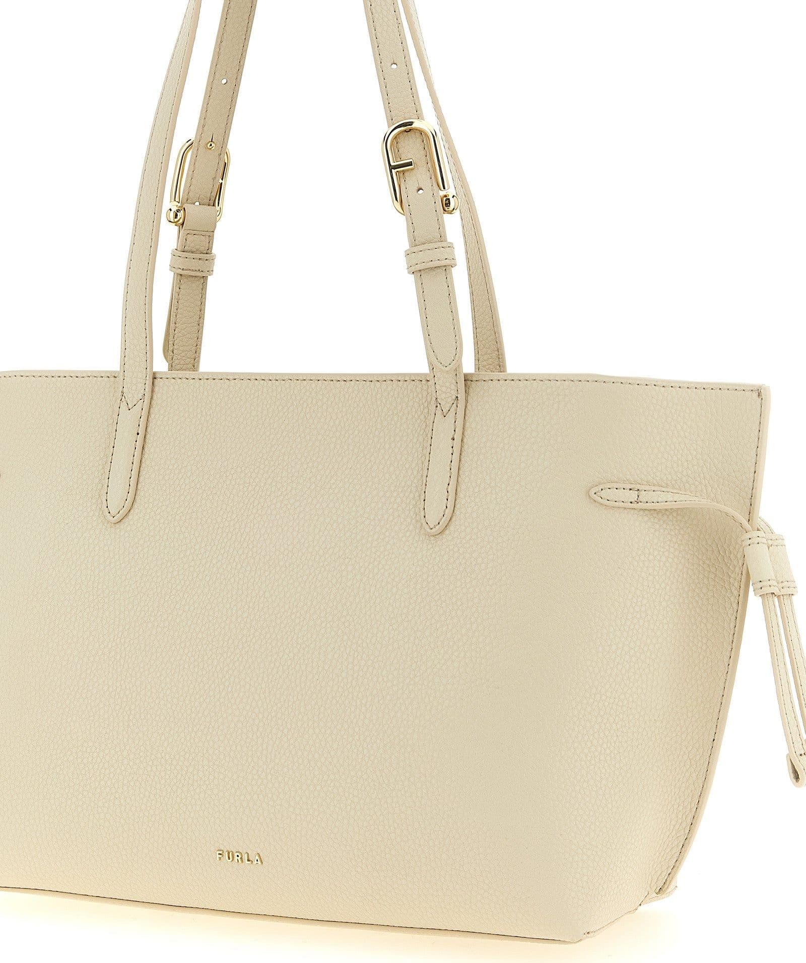 Furla White Calfskin Tote Bag - 3