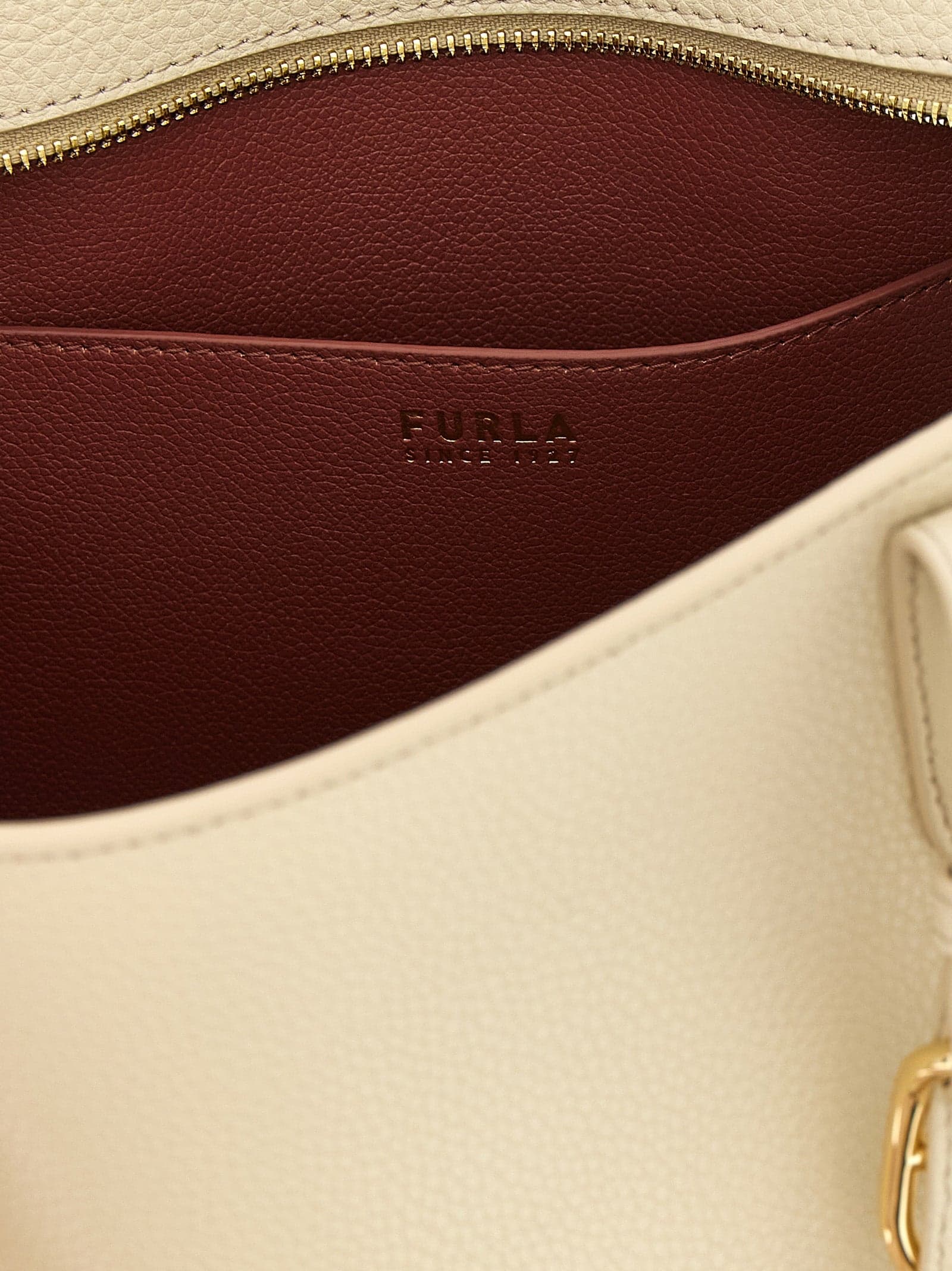 Furla White Calfskin Tote Bag - 4