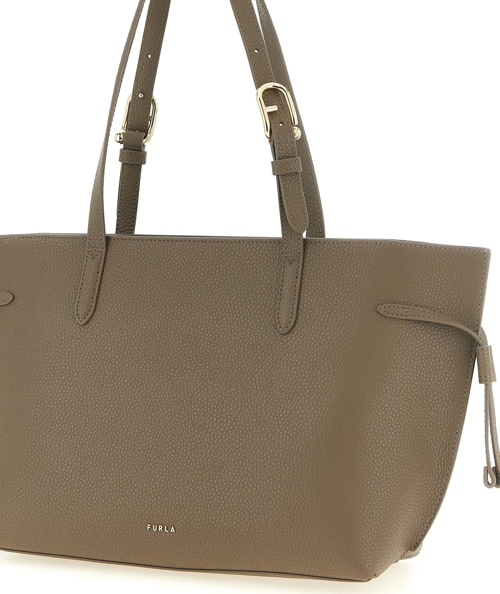 Furla Gray Calfskin Tote Bag - 3