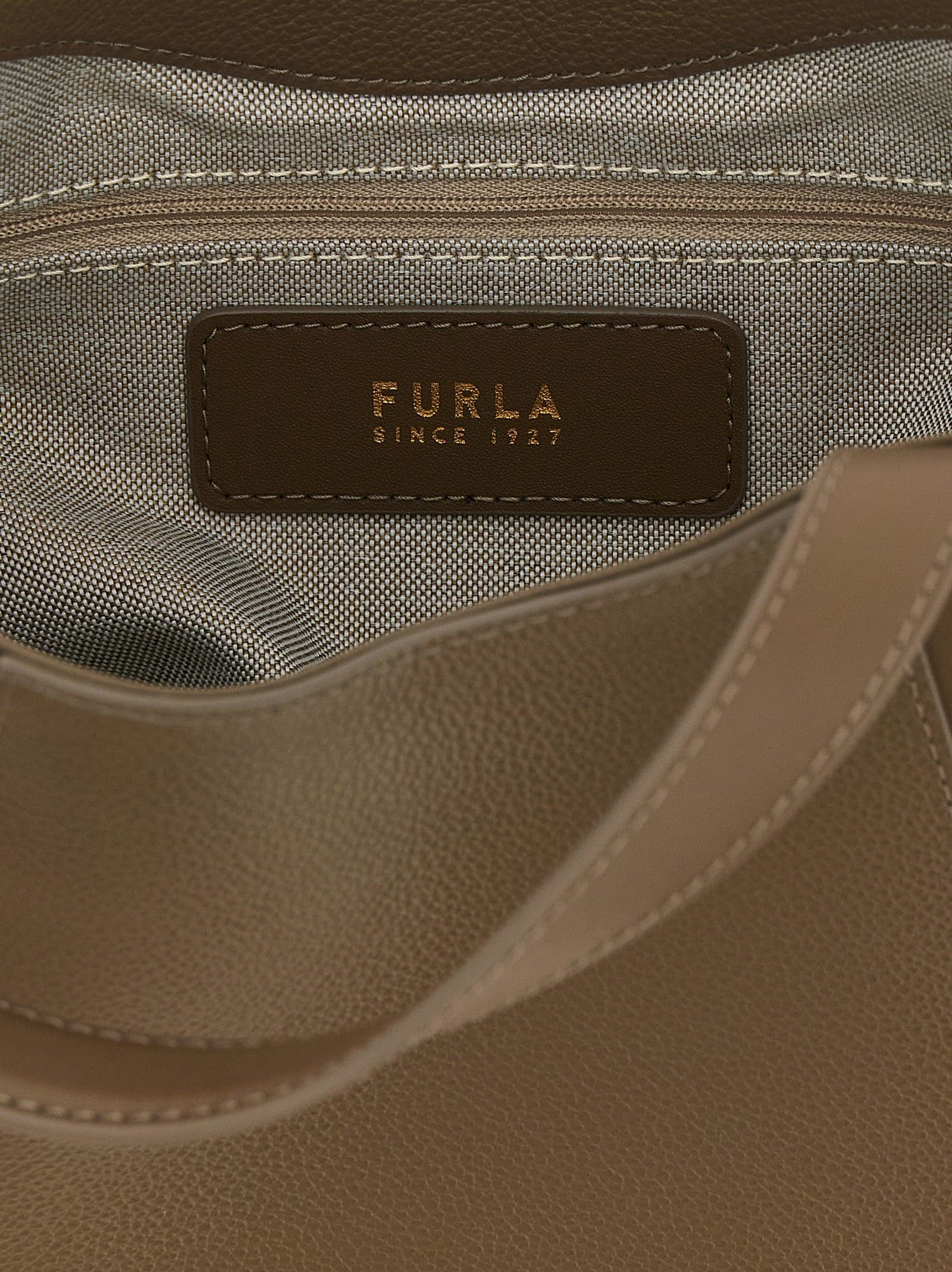 Furla Gray Calfskin Tote Bag - 4