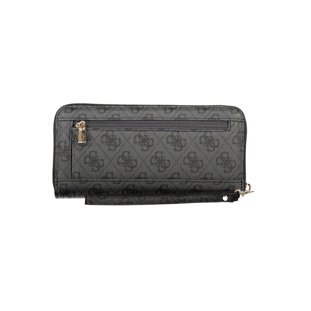 Guess Jeans Black Polyurethane Womens Wallet - 2