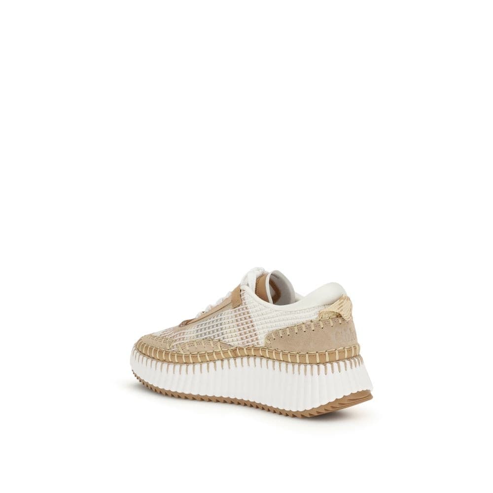Chloé Beige Nylon Athletic Sneakers - 3