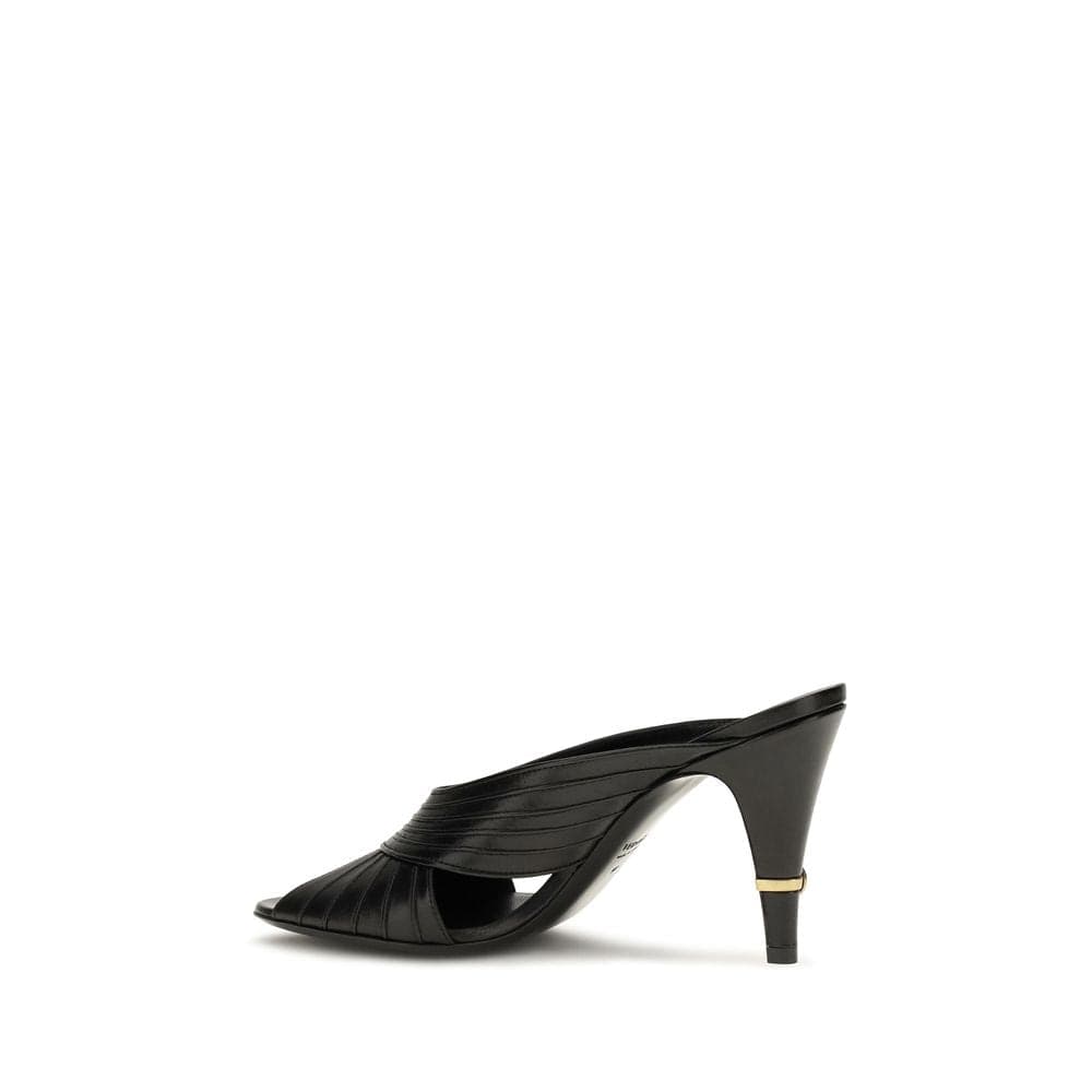 Versace Black Lamb Ovis Aries Aries Mules - 3