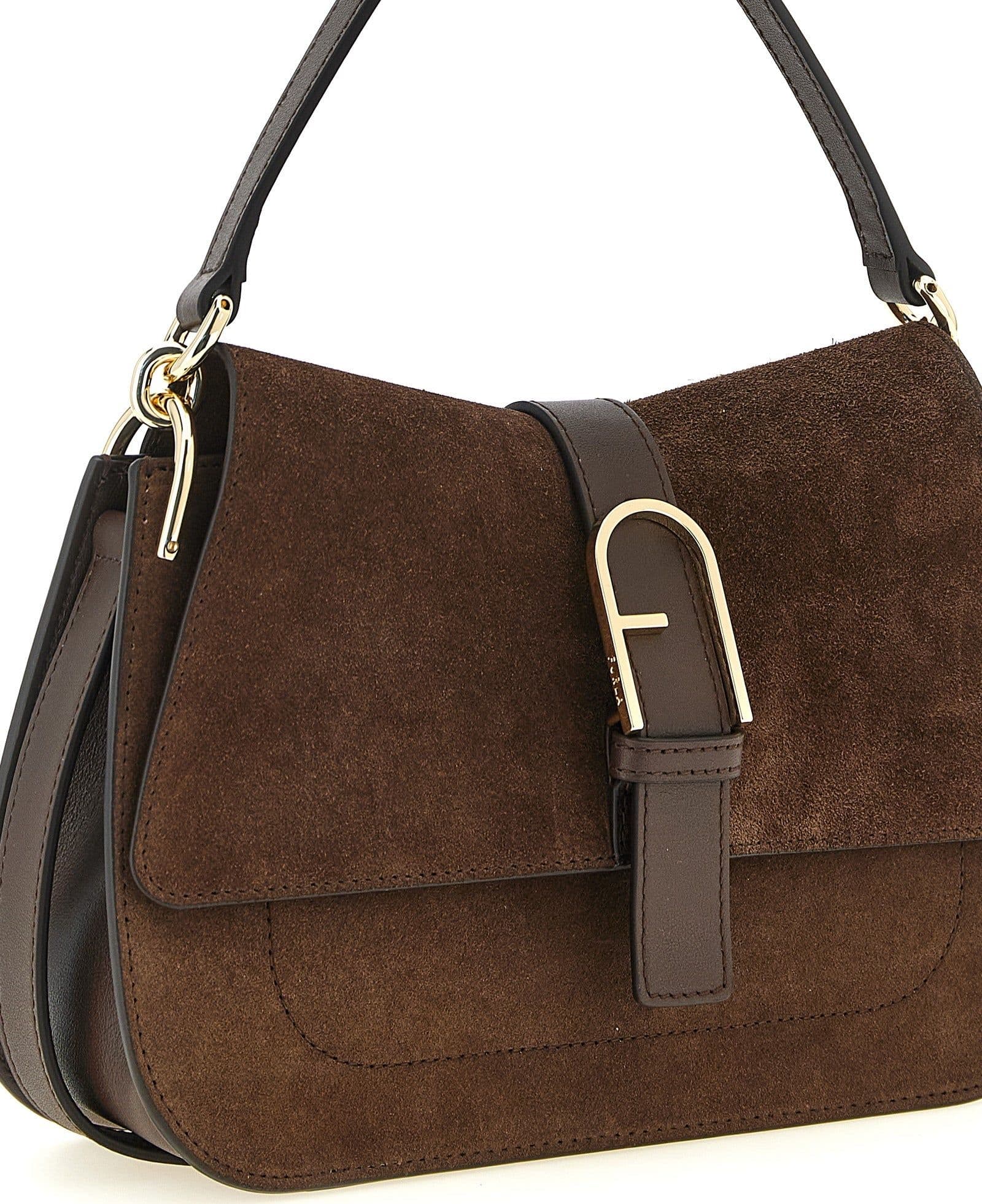 Furla Brown Calfskin Handbag - 3