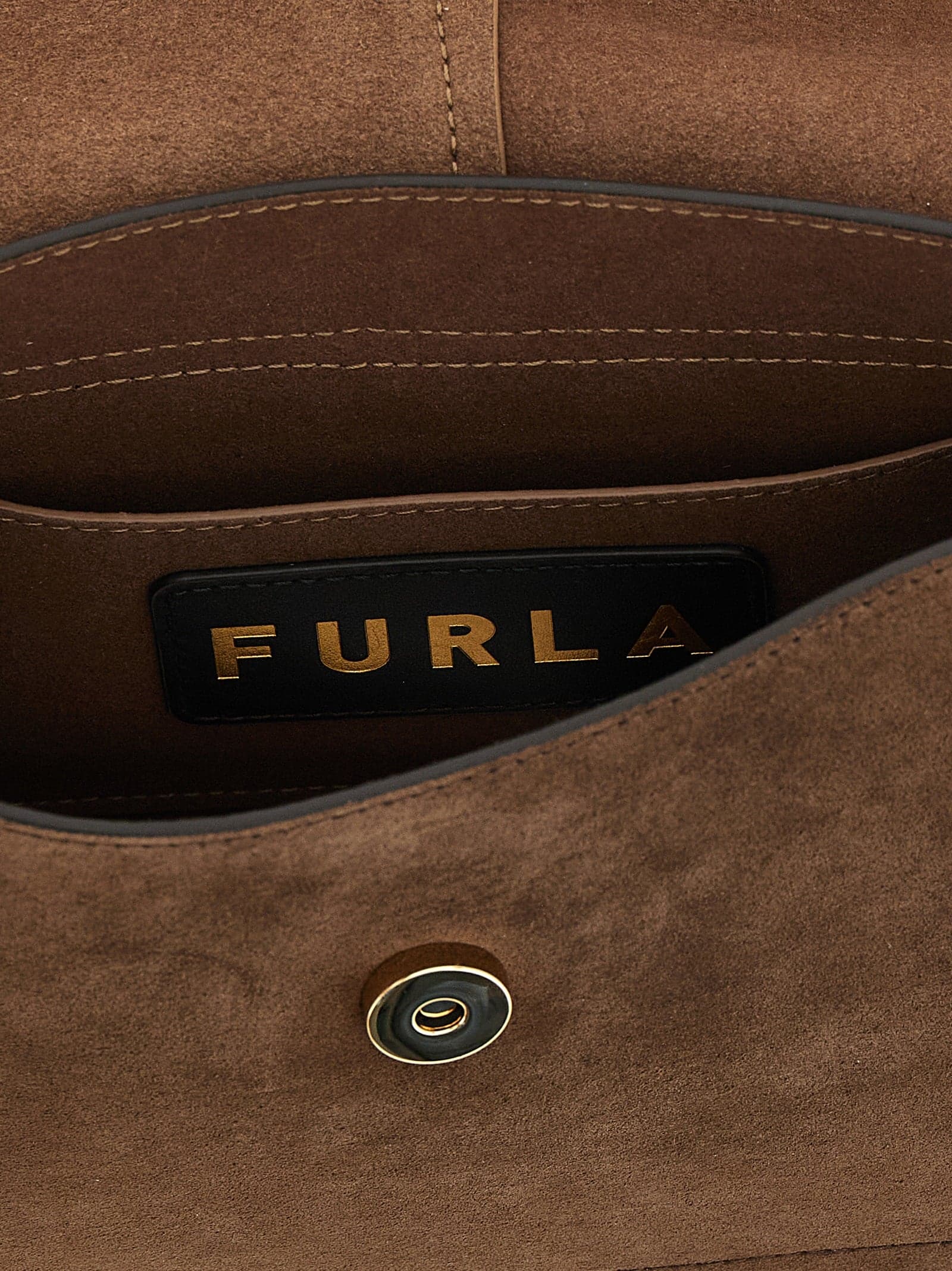 Furla Brown Calfskin Handbag - 4
