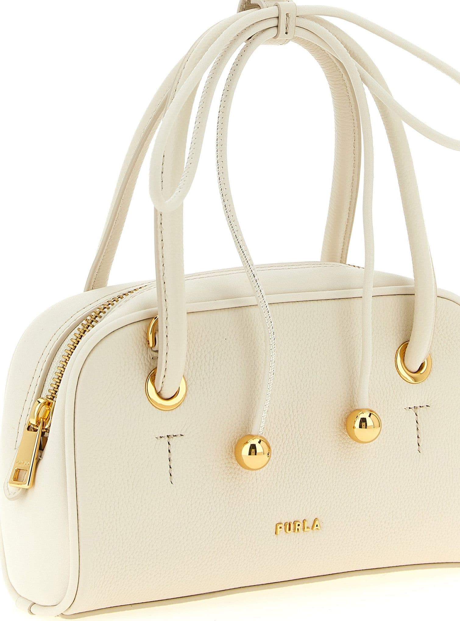 Furla White Calfskin Handbag - 3