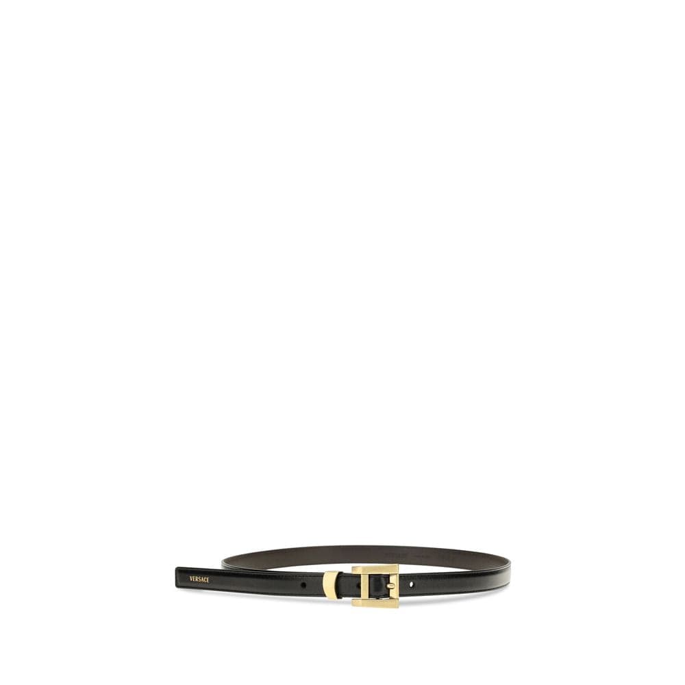 Versace Black Calf Leather Bos Taurus Regular Belt - 2
