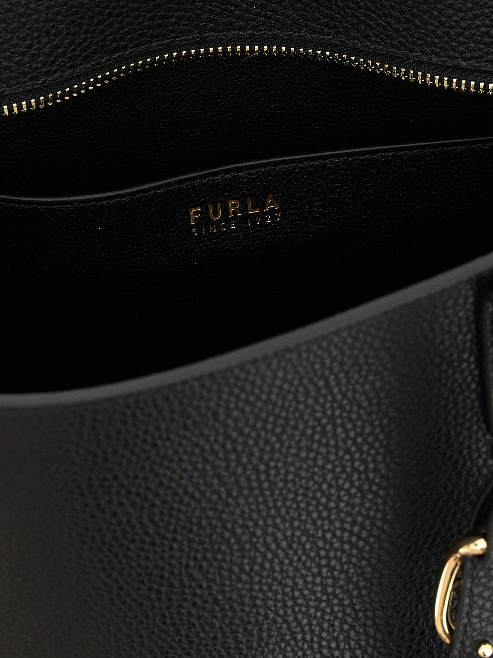 Furla Black Calfskin Tote Bag - 4
