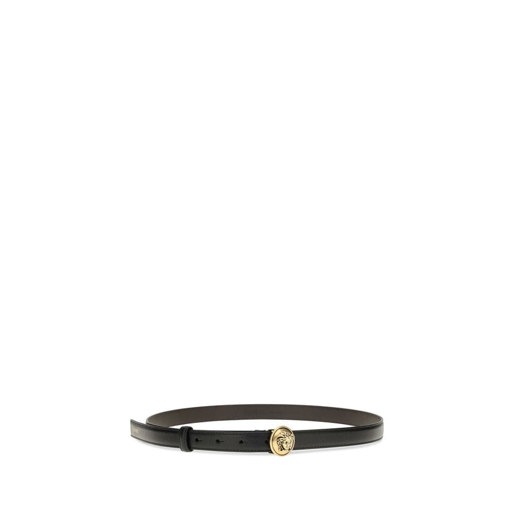Versace Black Calf Leather Bos Taurus Regular Belt - 2
