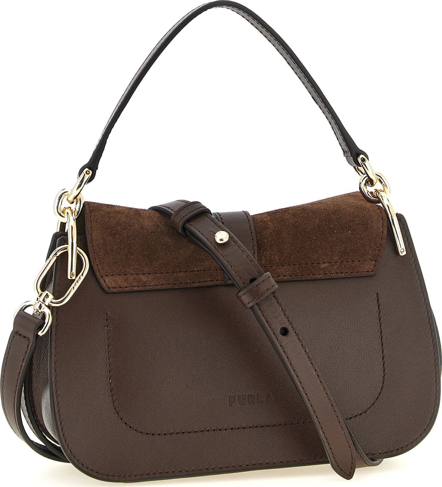 Furla Brown Calfskin Handbag - 2