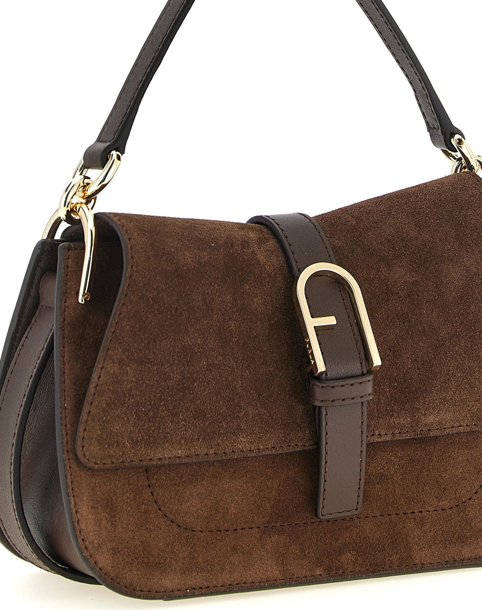 Furla Brown Calfskin Handbag - 3