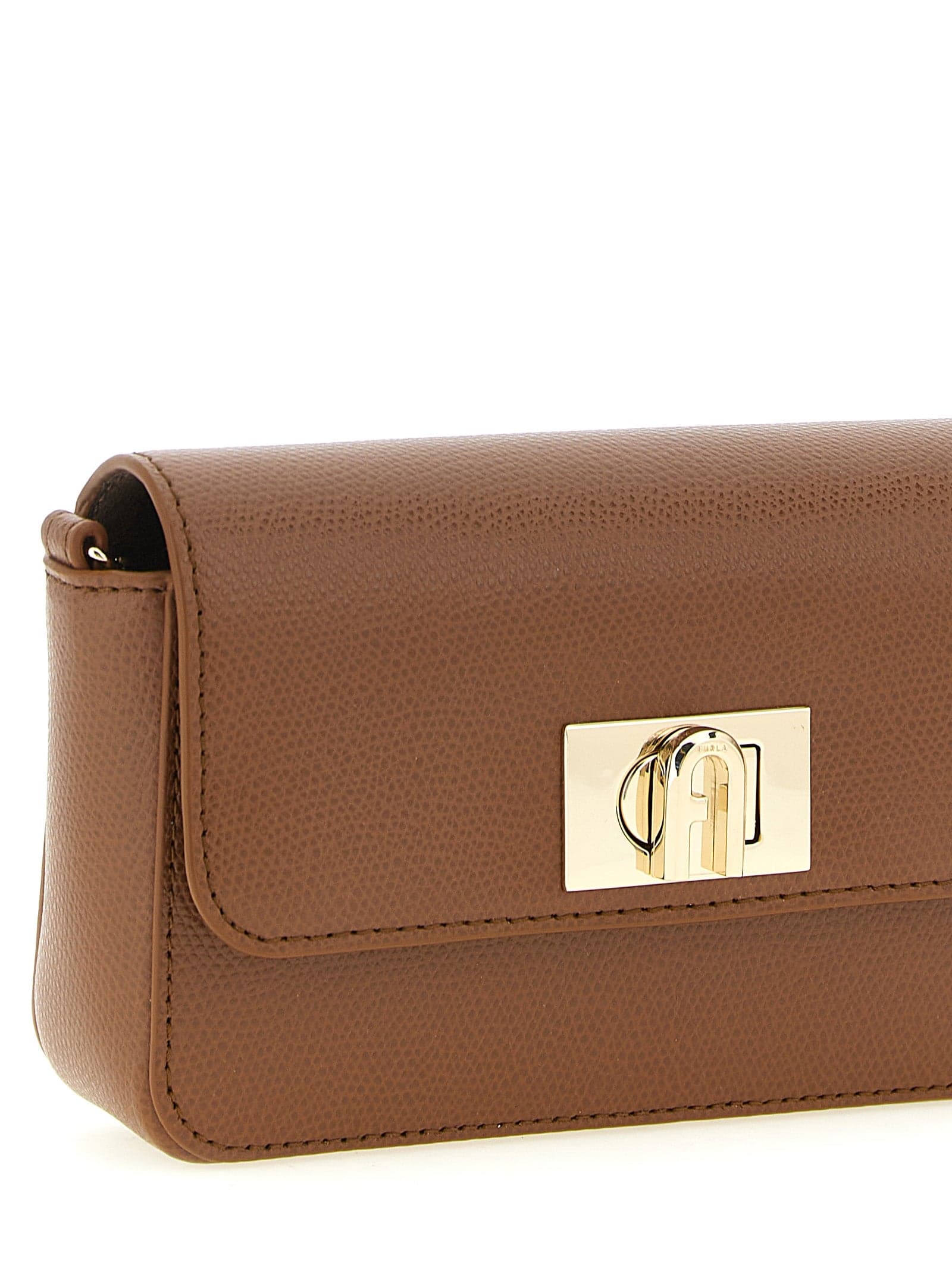 Furla Brown Calfskin Crossbody Bag - 3