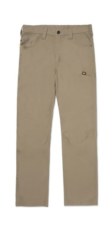Caterpillar Stretch Canvas Utility 1810103 Khaki pantaloni da lavoro - 2