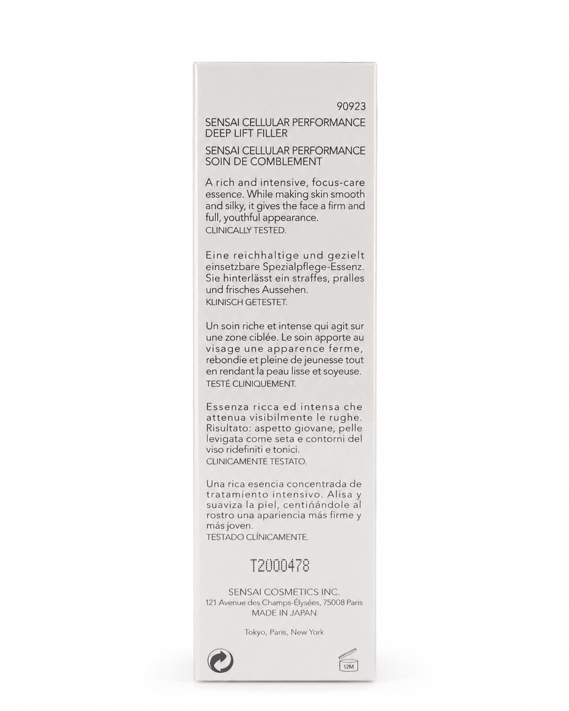 SENSAI Deep Lift Filler Cellular Performance 20ml Viso Lifting Crema Rimpolpante - 6